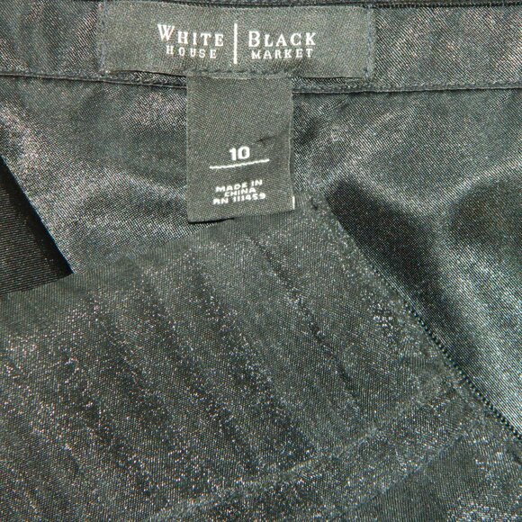 White House Black Market Holiday Party Christmas Pleated Layered Dress Size 10 - Picture 10 of 11